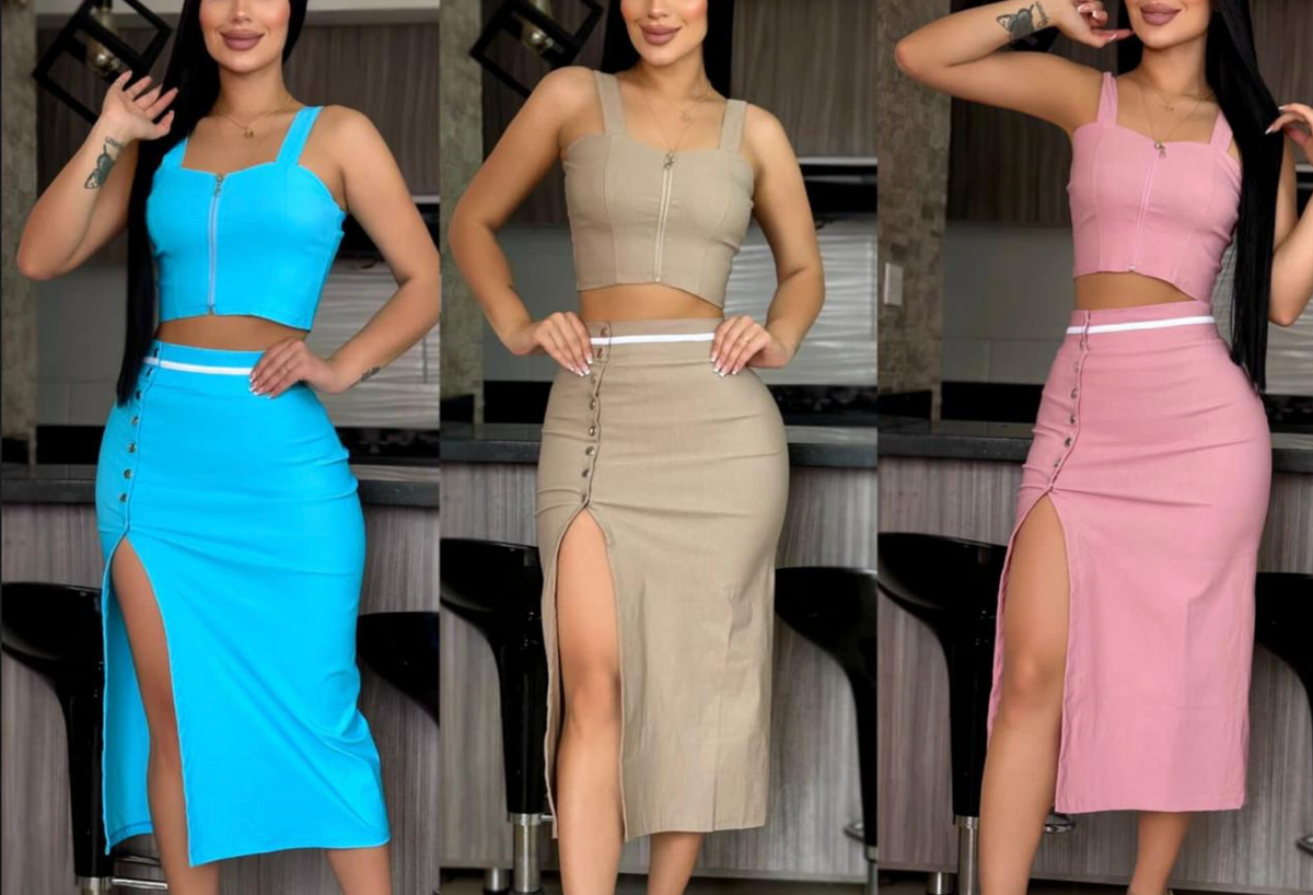 Conjunto Falda Y Blusa 2132