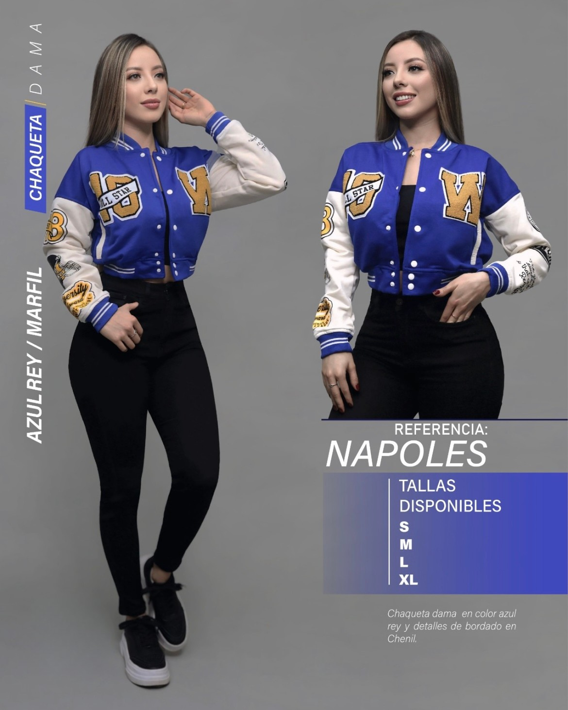 Chaqueta Beisbolera De Dama