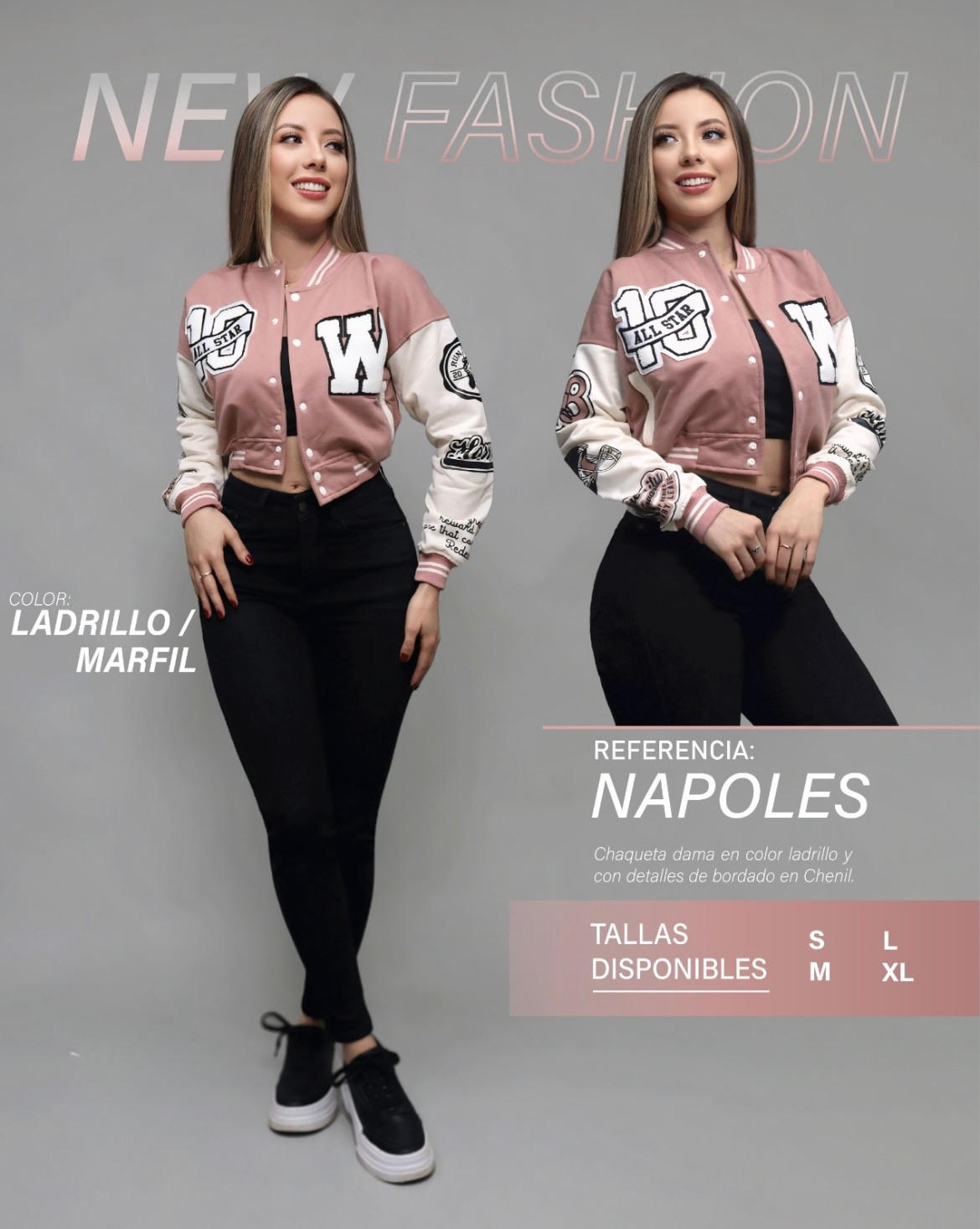 Chaqueta Beisbolera De Dama
