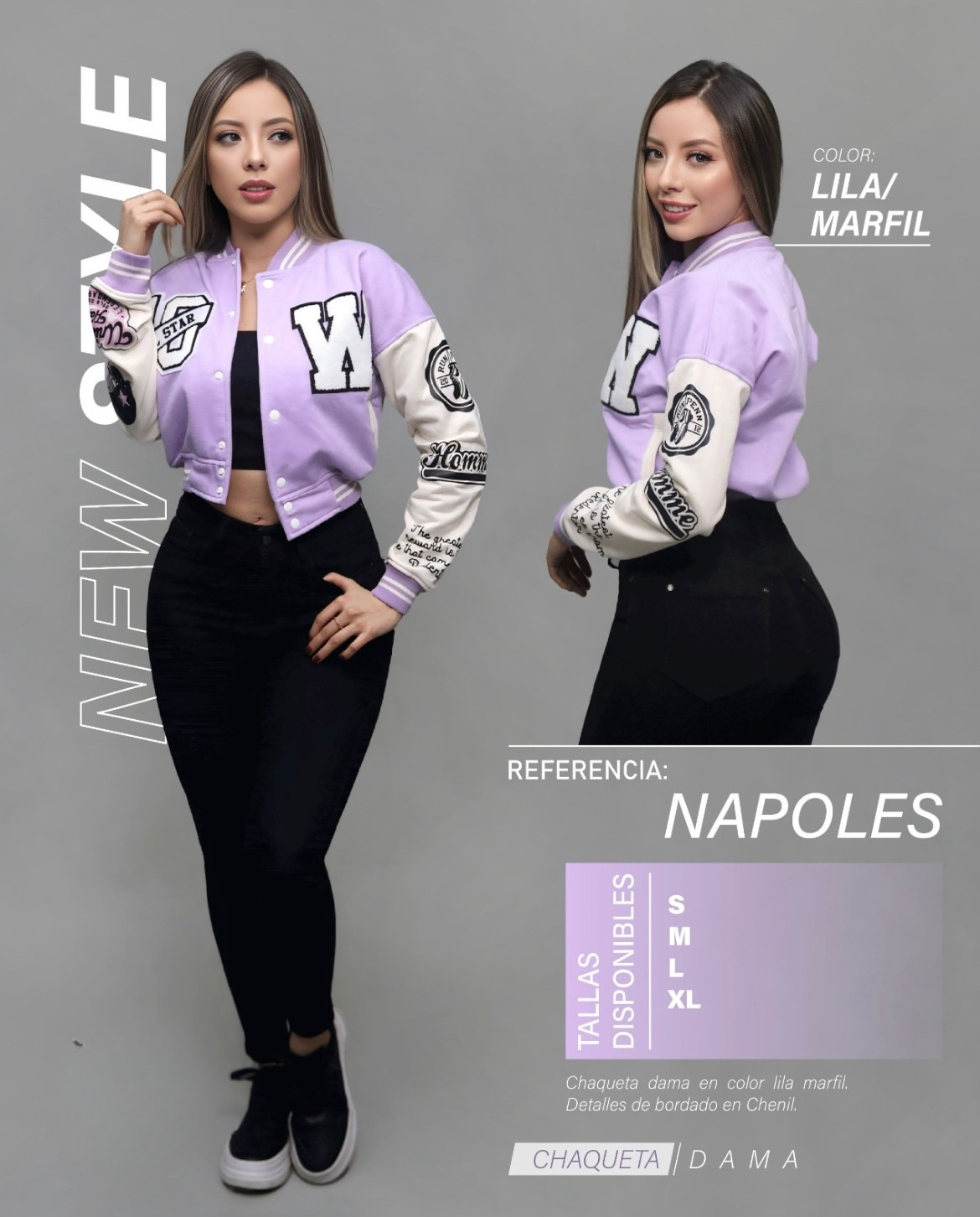 Chaqueta Beisbolera De Dama