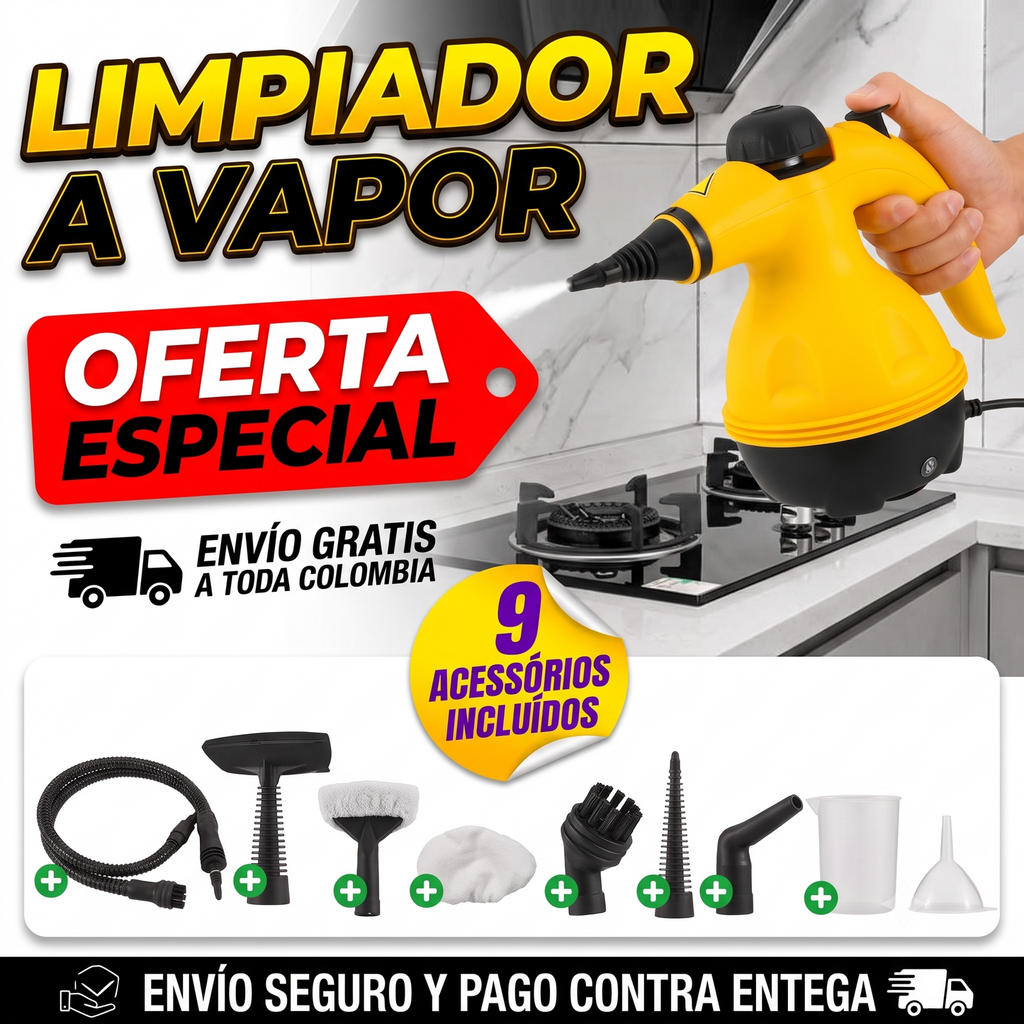 MAQUINA DE LIMPIEZA A VAPOR MULTIFUNCIONAL